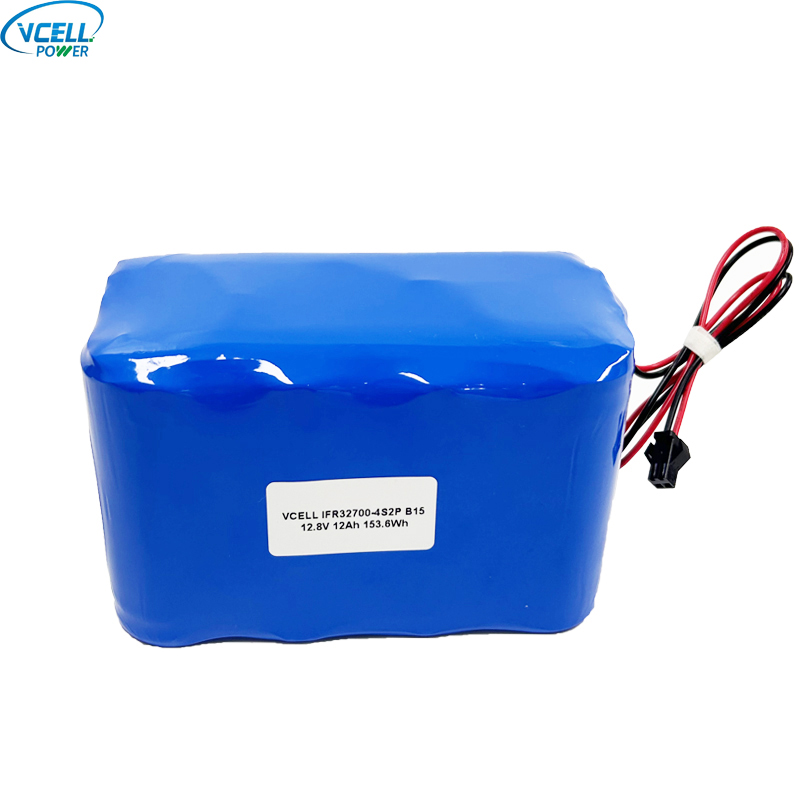 12.8V 12Ah 充電式 LiFePO4 バッテリー