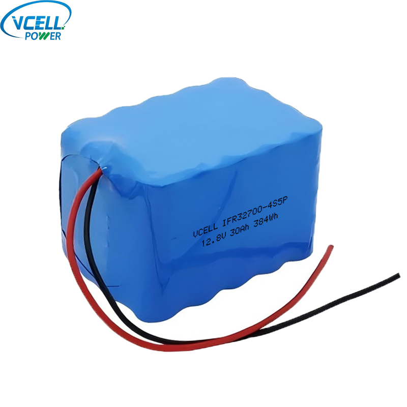 12.8V 30Ah 充電式 LiFePO4 バッテリー