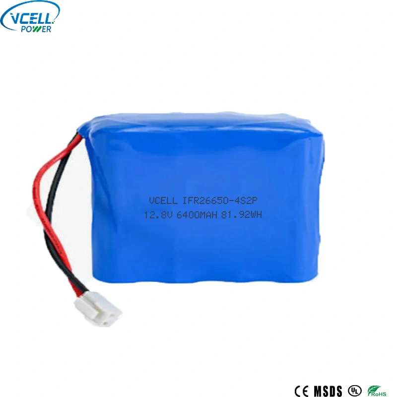 12.8V 6400mAh 充電式 LiFePO4 バッテリー パック