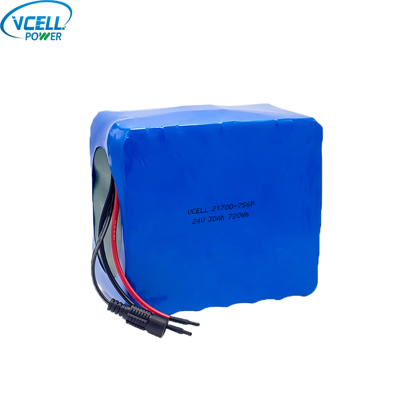 24V 30Ah 充電式リチウムイオン電池パック