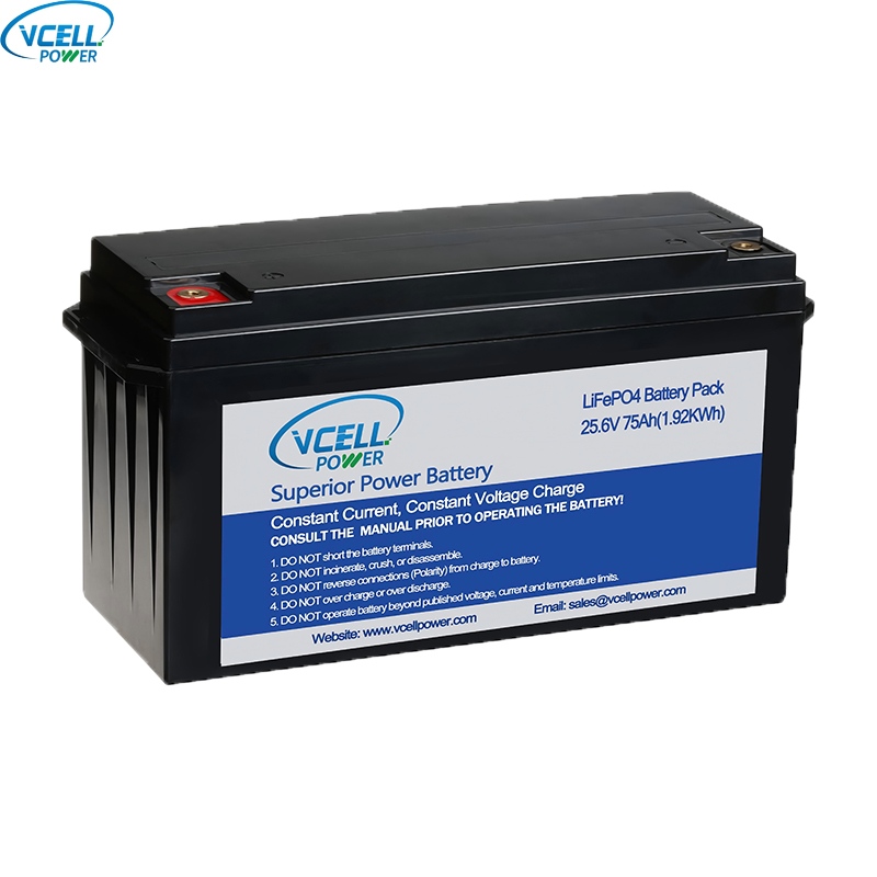 24V 75Ah ディープサイクル LiFePO4 バッテリー