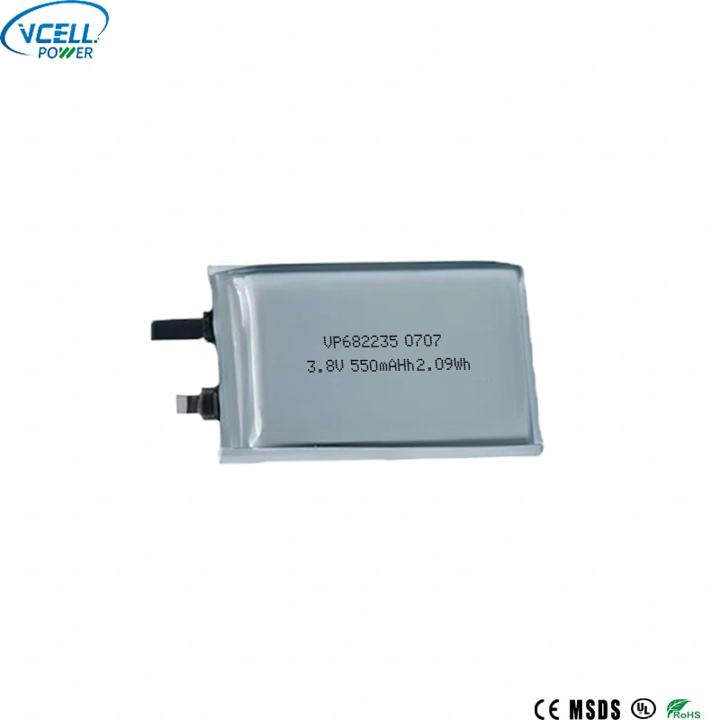 682235 3.8V 550mAh リチウムポリマーバッテリー